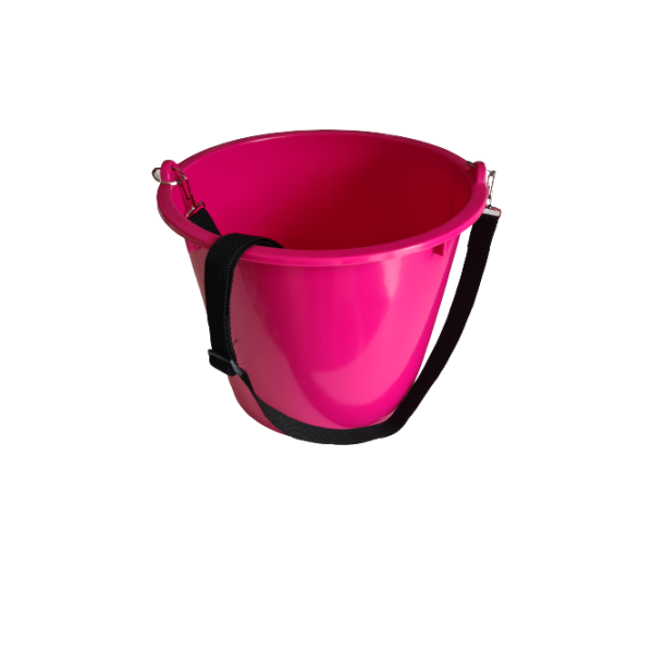 Futtereimer zum Umhängen 12L in Pink