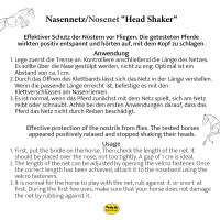 Nasenschutz-Netz / Anti Head Shaking